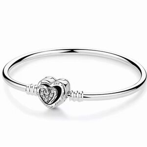 Timeless Silver Heart Charm Bracelet